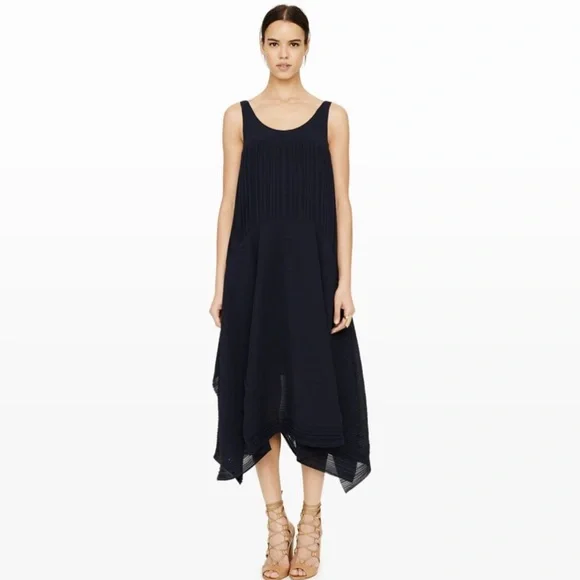 white christmas dresses Women Size 6 Club Monaco Navy Embroidered Dress  VIDA STYLE SHOP